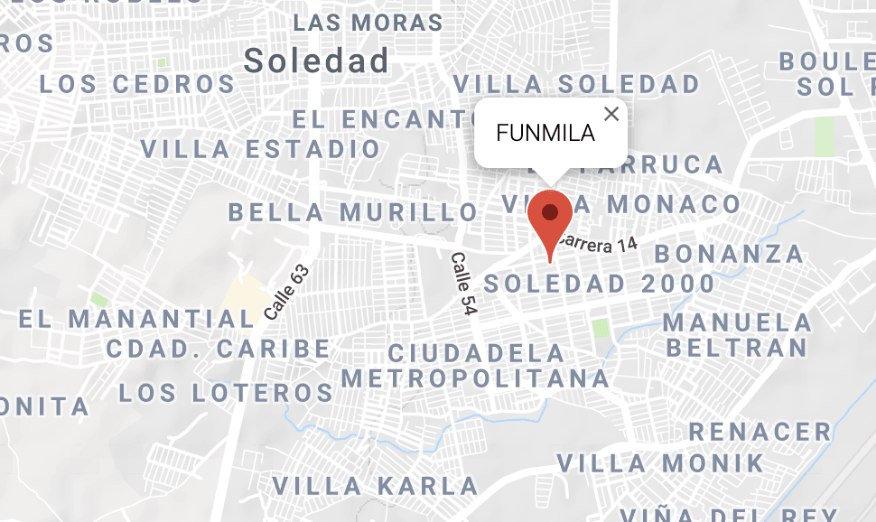 Contacto ubicación Funmila